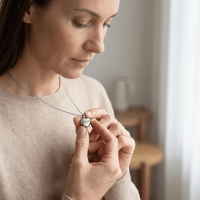 Stalen Asbedel Hart met Inscriptie Mom voor Armband of Ketting 12mm - Heren