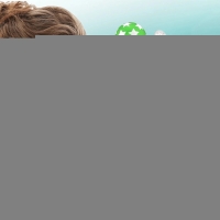 925 Sterling Zilveren Bolletjes Oorknopjes Groen met Witte Sterretjes 6mm -