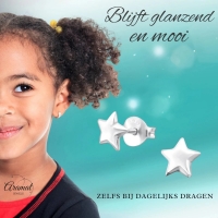 925 Sterling Zilveren Sterretjes Oorknopjes 6mm -