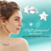 925 Sterling Zilveren Sterretjes Oorknopjes 6mm -