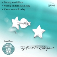 925 Sterling Zilveren Sterretjes Oorknopjes 6mm -