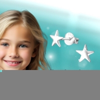 925 Sterling Zilveren Sterretjes Oorknopjes 4mm &acirc;&euro;&ldquo; Minimalistisch Uniseks -