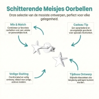 925 Sterling Zilveren Sterretjes Oorknopjes 4mm &acirc;&euro;&ldquo; Minimalistisch Uniseks -