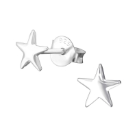 925 Sterling Zilveren Sterretjes Oorknopjes 4mm &acirc;&euro;&ldquo; Minimalistisch Uniseks -