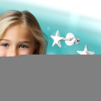 925 Sterling Zilveren Sterretjes Oorknopjes 4mm &acirc;&euro;&ldquo; Minimalistisch Uniseks -