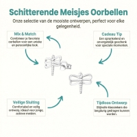 Sterling Zilveren Libelle Oorstekers 10x9mm &acirc;&euro;&ldquo; Natuur Design - Heren