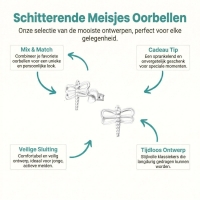 Sterling Zilveren Libelle Oorstekers 10x9mm &acirc;&euro;&ldquo; Natuur Design - Heren