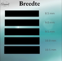 925 Zilveren Kinderoorbellen Blauwe Glitter Maan 6x3mm -