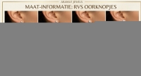 Goudkleurige RVS Oorstekers met Rode Zirkonia - 3mm -
