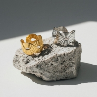 Brede Verstelbare Ring RVS met Vlecht Motief - 13 mm - Zilverkleur -