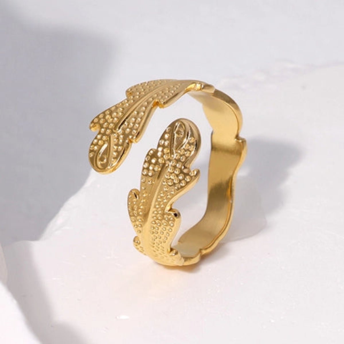 Verstelbare RVS Ring met Verfijnd Veer-Ontwerp (17 mm) - Zilverkleur -