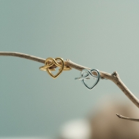 Open Ring RVS met Groot Hartje (14 mm) - Zilverkleur -