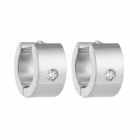 Oorringen &ndash; 13mm Mini Creool Zirkonia Accent RVS Zilverkleur Unisex