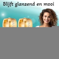 Oorringen &acirc;&euro;&ldquo; 20mm Grieks Symbool RVS Goudkleur Unisex -