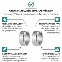 Oorringen &acirc;&euro;&ldquo; 20mm RVS Met Gleuf Zilverkleur Unisex -