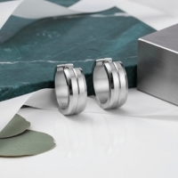 Oorringen &acirc;&euro;&ldquo; 20mm RVS Met Gleuf Zilverkleur Unisex -