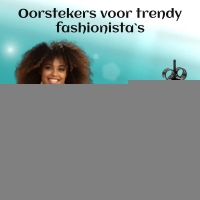 Oorbellen &acirc;&euro;&ldquo; RVS Zwartkleur met Vierkante Zirkonia (6mm) -