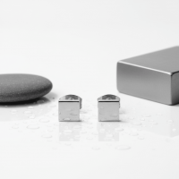 Oorstekers &acirc;&euro;&ldquo; Staal Vierkant Zilverkleurig (5mm) -