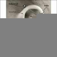 Tragus Helix Piercing &acirc;&euro;&ldquo; Multikleur &acirc;&euro;&ldquo; AB Zirkonia - Unisex