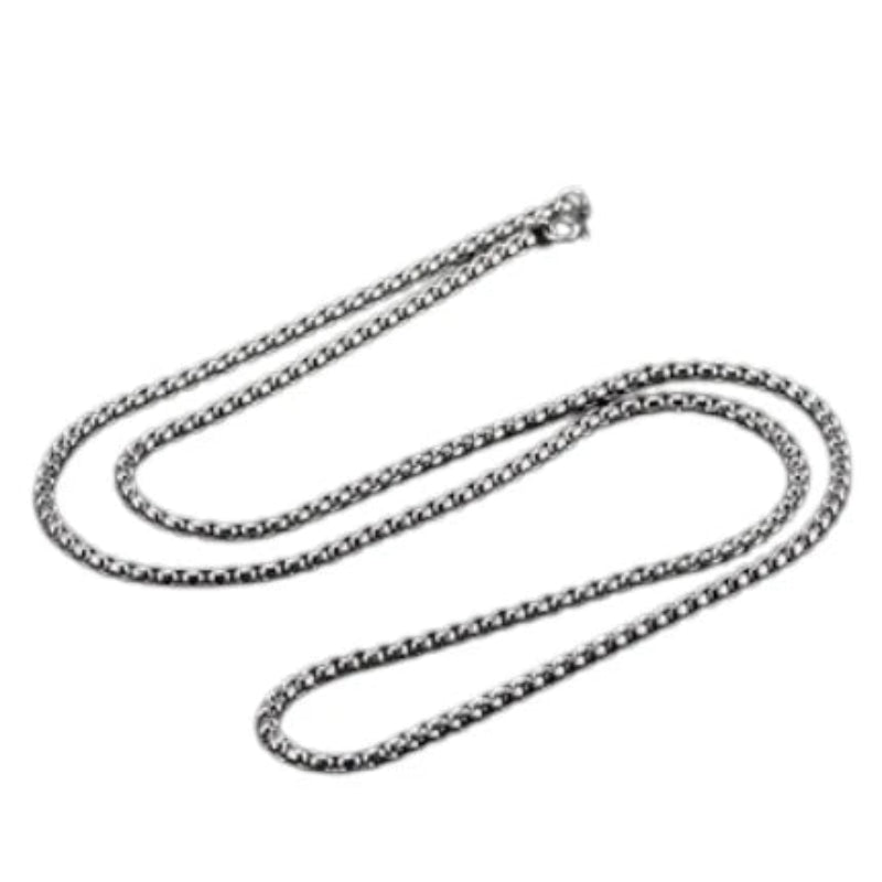 Jasseron Halsketting 4mm Zilverkleurig Staal - 45cm - Unisex