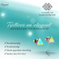 Stalen Oorbellen Driehoek Multikleur &acirc;&euro;&ldquo; 7mm -