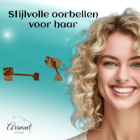Stalen Oorbellen Driehoek Goudkleur &acirc;&euro;&ldquo; 3mm -