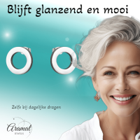 Open Cirkel Oorbellen Zilverkleur &acirc;&euro;&ldquo; 8mm -