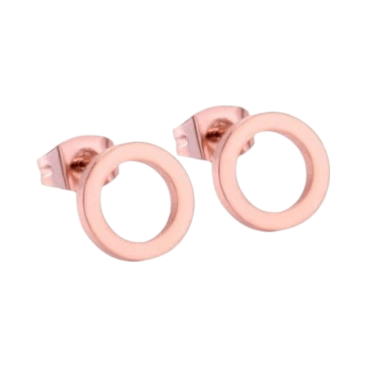 Open Cirkel Oorbellen Rosegoudkleur &acirc;&euro;&ldquo; 9mm -