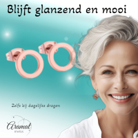 Open Cirkel Oorbellen Rosegoudkleur &acirc;&euro;&ldquo; 9mm -