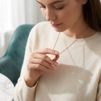 Ros&Atilde;&copy;kleurige asbedel hart &acirc;&euro;&ldquo; roestvrij staal 13mm - Unisex