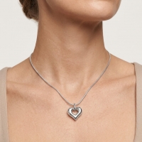 Hartvormig As Sieraad met Open Detail Staal &acirc;&euro;&ldquo; 2,5cm Rouwsieraad - Unisex