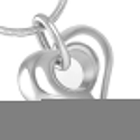 Hartvormig As Sieraad met Open Detail Staal &acirc;&euro;&ldquo; 2,5cm Rouwsieraad - Unisex