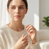 Gedraaide Hart Ashanger Open Staal &acirc;&euro;&ldquo; 3x2cm Uniek Gedenksieraad - Unisex