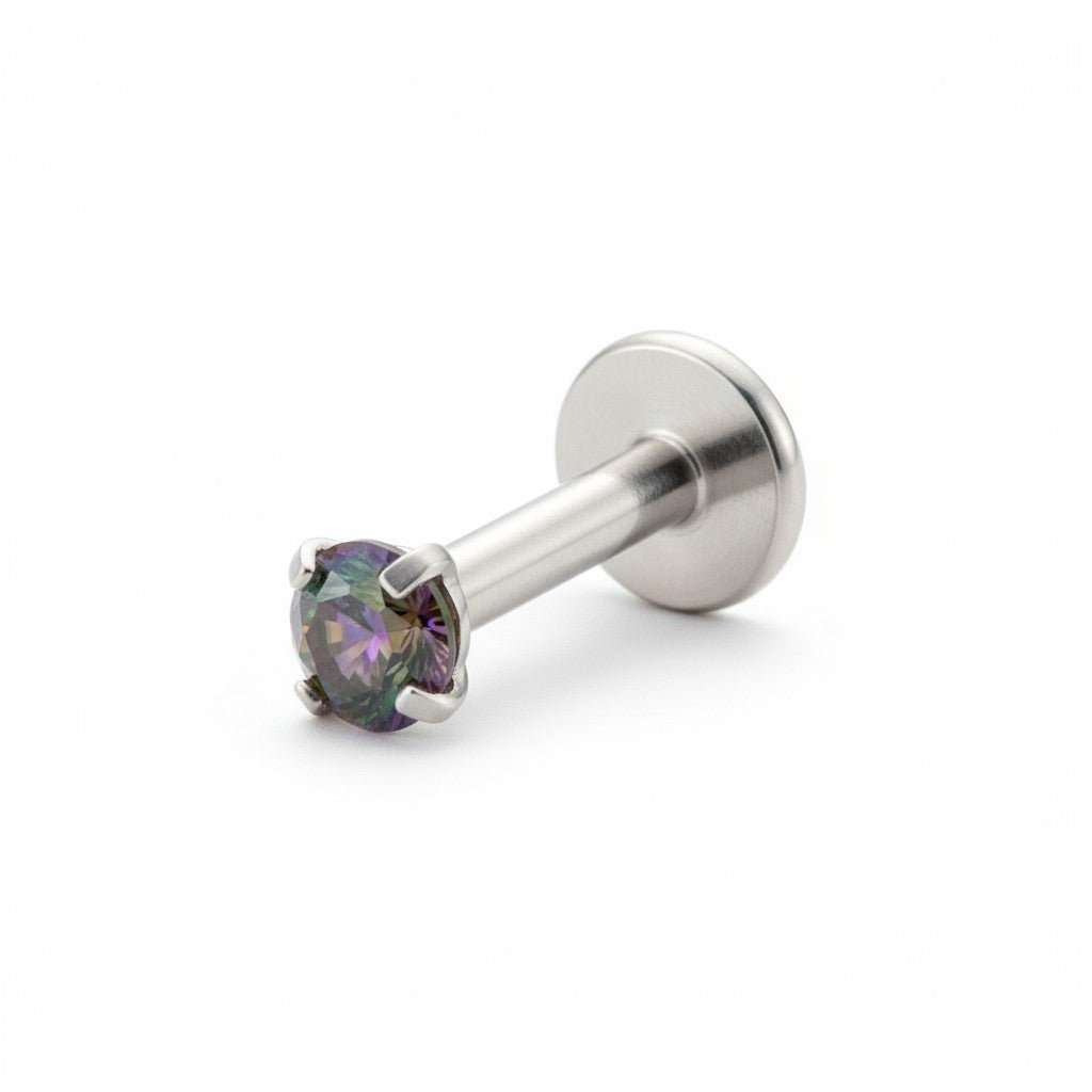 Helix Tragus Piercing Zilver Multikleur Zirkonia 3mm - Dames