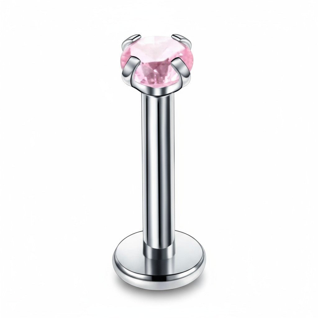 Helix Piercing Zilverkleur Roze Zirkonia 6mm 3mm 1.2mm - Dames