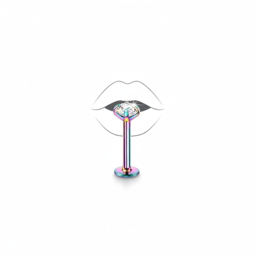 Helix Piercing Multikleur AB Zirkonia 6mm 1.2mm - Dames