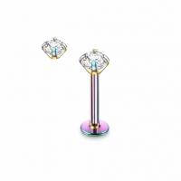 Helix Piercing Multikleur AB Zirkonia 6mm 1.2mm - Dames