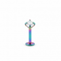 Helix Piercing Multikleur AB Zirkonia 6mm 1.2mm - Dames
