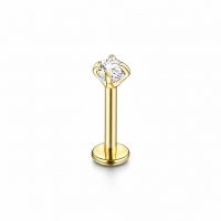 Tragus Helix Piercing Goudkleur AB Zirkonia 6mm 1.2mm - Dames