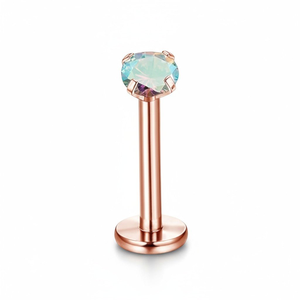 Helix Piercing Rosegoud AB Zirkonia 6mm 1.2mm - Dames