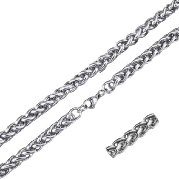 Vossenstaart Halsketting RVS 75 cm &acirc;&euro;&ldquo; 10 mm - Unisex