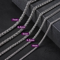 Vossenstaart Halsketting RVS 75 cm &acirc;&euro;&ldquo; 10 mm - Unisex