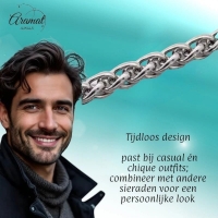 Vossenstaart Halsketting RVS 75 cm &acirc;&euro;&ldquo; 10 mm - Unisex
