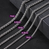 Vossenstaart Halsketting RVS 75 cm &acirc;&euro;&ldquo; 10 mm - Unisex