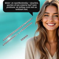 Vossenstaart Halsketting RVS 60 cm &acirc;&euro;&ldquo; 8 mm - Unisex