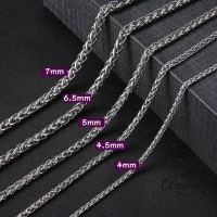 Vossenstaart Halsketting RVS 60 cm &acirc;&euro;&ldquo; 6 mm - Unisex