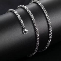 Vossenstaart Halsketting RVS 60 cm &acirc;&euro;&ldquo; 5 mm - Unisex
