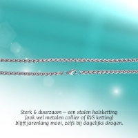Vossenstaart Halsketting RVS 75 cm &acirc;&euro;&ldquo; 4 mm - Unisex