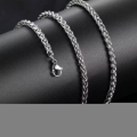 Vossenstaart Halsketting RVS 45 cm &acirc;&euro;&ldquo; 4 mm - Unisex