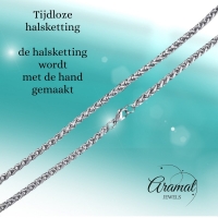 Vossenstaart Halsketting RVS 45 cm &acirc;&euro;&ldquo; 4 mm - Unisex